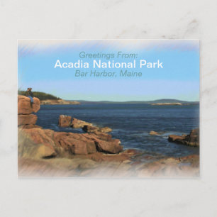 Carte postale Souvenier peint du parc national Aca