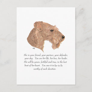 Carte Postale Souvenir, chienne
