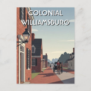 Carte Postale Souvenir de Colonial Williamsburg Virginie