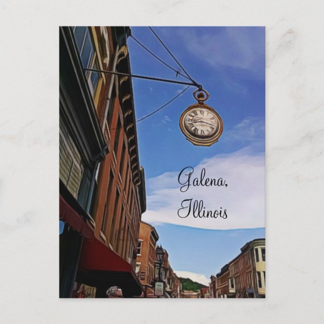 Carte postale souvenir de Galena, Illinois (Devant)