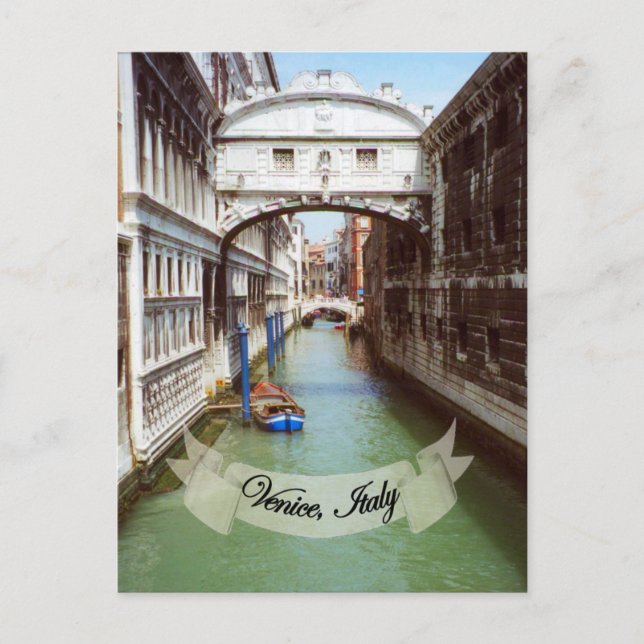 Carte Postale Souvenir de Venise Italie Pont des Soupirs (Devant)