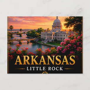 Carte Postale 📍 Souvenir de voyage en Arkansas pour voyageurs d