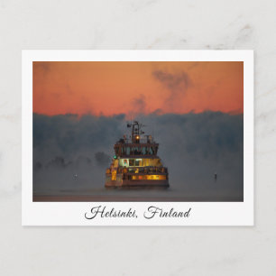 Carte postale souvenir du ferry de Suomelinna à He