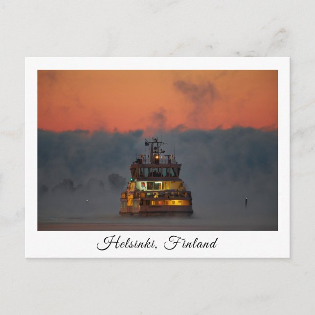 Carte postale souvenir du ferry de Suomelinna à He (Devant)