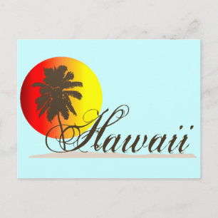 Carte Postale Souvenir Hawaii Sunset