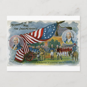 Carte Postale Souvenirs de la guerre pour l'indépendance