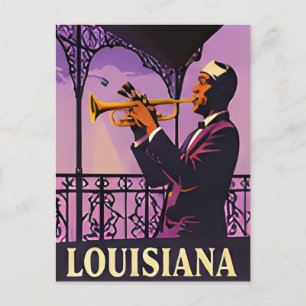 Carte Postale 🎷 Souvenirs de la Nuit du Jazz de la Nouvelle-Orl