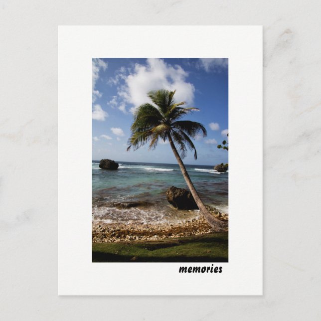 Carte Postale Souvenirs de paysage marin de Bathsheba à la Barba (Devant)