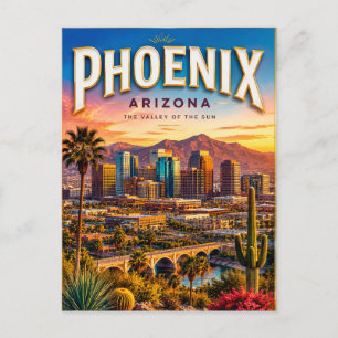 Carte Postale Souvenirs de voyage à Phoenix Arizona