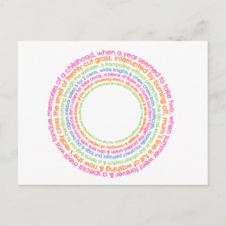 carte postale souvenirs d'enfance