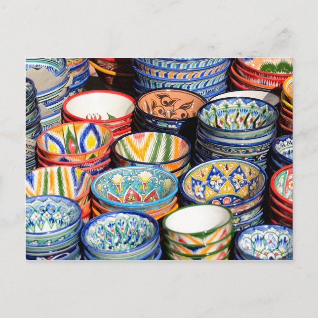 Carte Postale Souvenirs en Ouzbékistan (Devant)