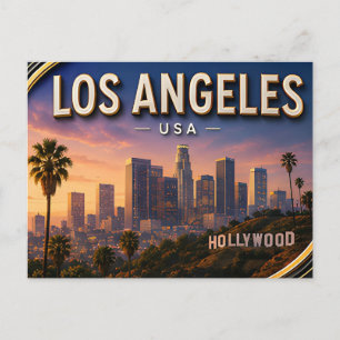 Carte Postale Souvenirs ensoleillés de Los Angeles partout