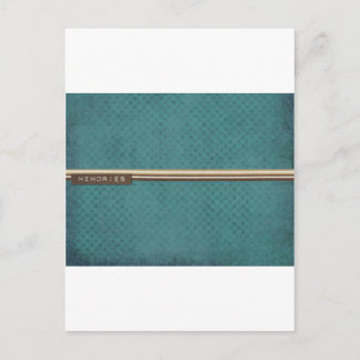 CARTE POSTALE SOUVENIRS GREEN SCRAPBOOK