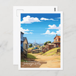 Carte Postale Sovereign Hills Australie lieu de voyage vintage