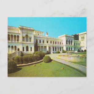 Carte postale soviétique Yalta. Le Palais de la Gr