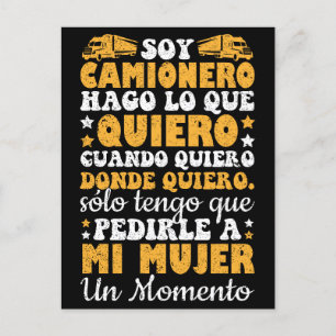 Carte Postale Soy Camionero Hago Lo Que Quiero Cuando Quiero