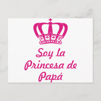 Carte Postale Soy la princesa de papá