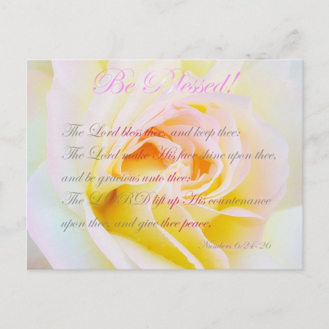 Carte Postale Soyez Béni ! (Devant)