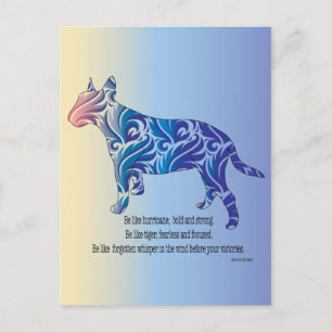 Carte Postale Soyez comme l'ouragan et le tigre
