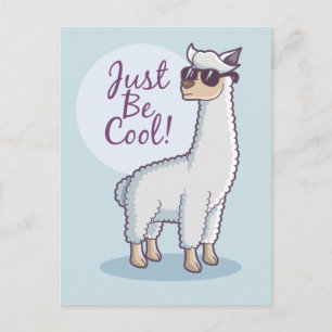 Carte Postale Soyez Cool Llama