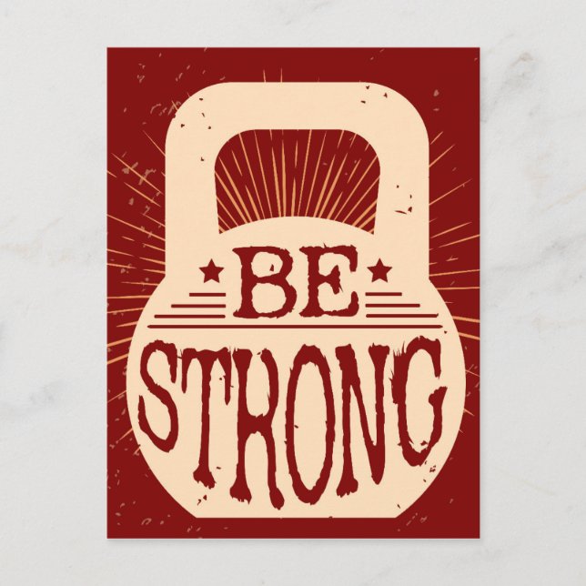 Carte Postale Soyez Fort (Devant)