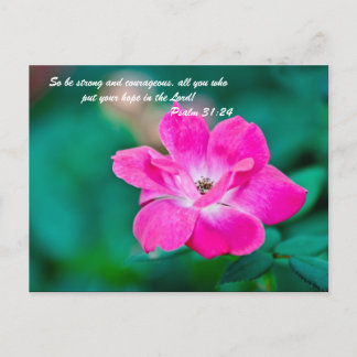 Carte Postale Soyez forts et courageux, vous tous qui mettez vot