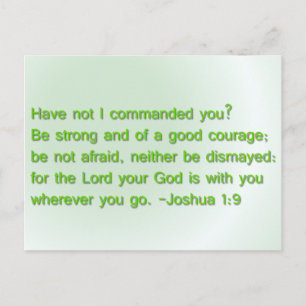 Carte Postale Soyez forts et d'un bon courage