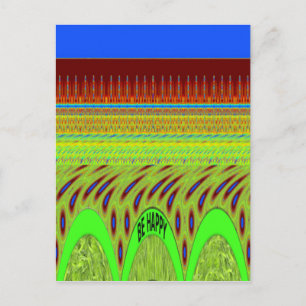 Carte Postale Soyez heureux Polka Dot Motif Cadeau Coloré