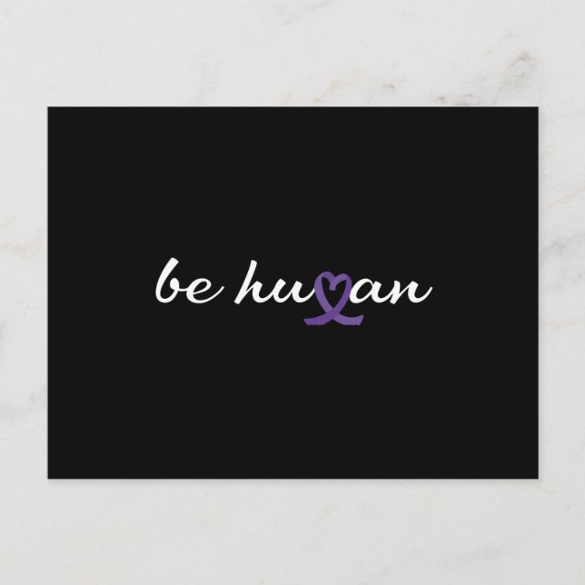 Carte Postale Soyez humain Jour des Chemises Orange (Devant)