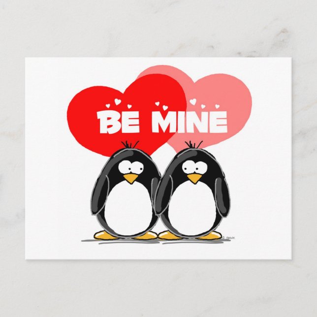 Carte Postale Soyez les pingouins de la mienne (Devant)