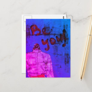 Carte Postale Soyez l'oiseau Médias mixtes