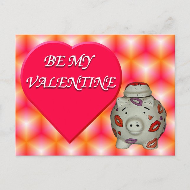 Carte Postale Soyez ma valétine (Devant)