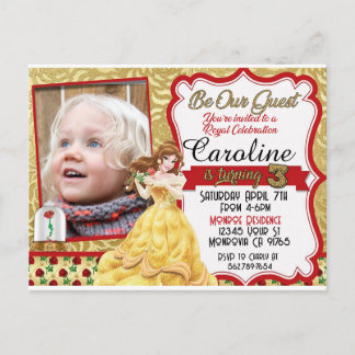 Carte Postale Soyez notre invité Princesse Photo Invitation Anni