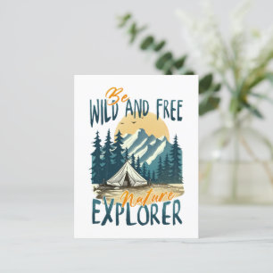 Carte Postale Soyez Sauvage Et Libre - Nature Aventure