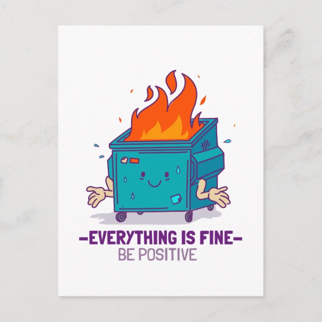 Carte Postale Soyez une source d'inspiration positive (Devant)