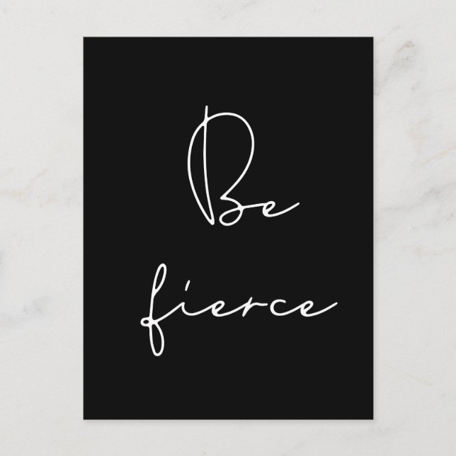 Carte Postale Soyez virulent police blanche (Devant)