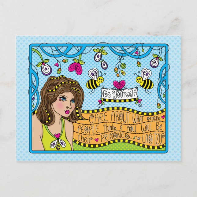 Carte Postale Soyez vous-même_ (Devant)