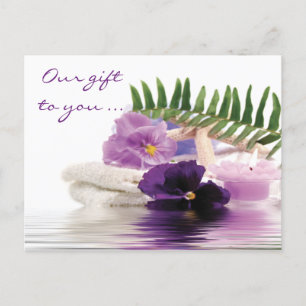 Carte postale Spa violet
