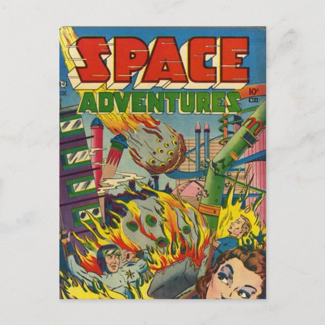 Carte Postale Space Adventurers Comic Book (Devant)