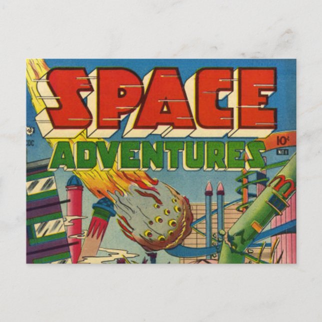 Carte Postale Space Adventurers Comic Book (Devant)