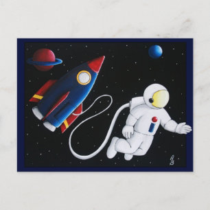 Carte Postale Space Man