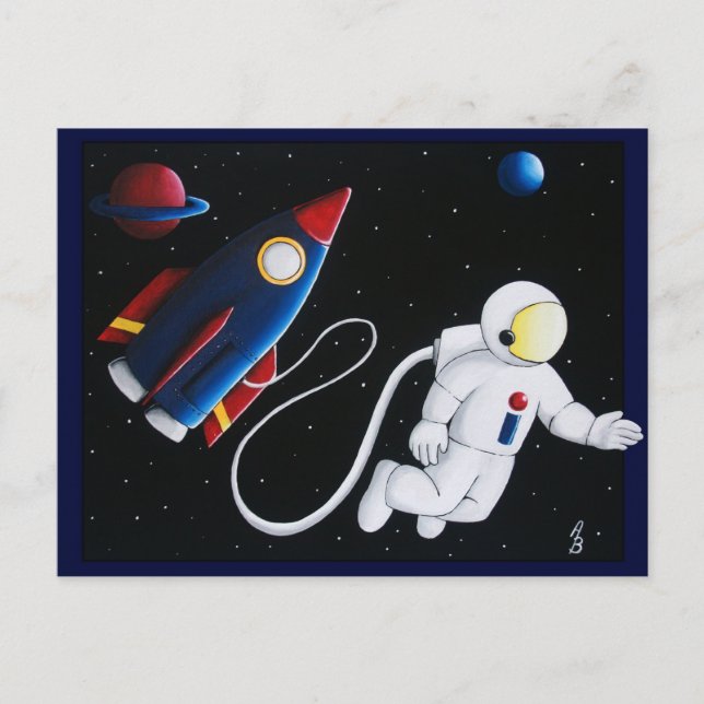 Carte Postale Space Man (Devant)