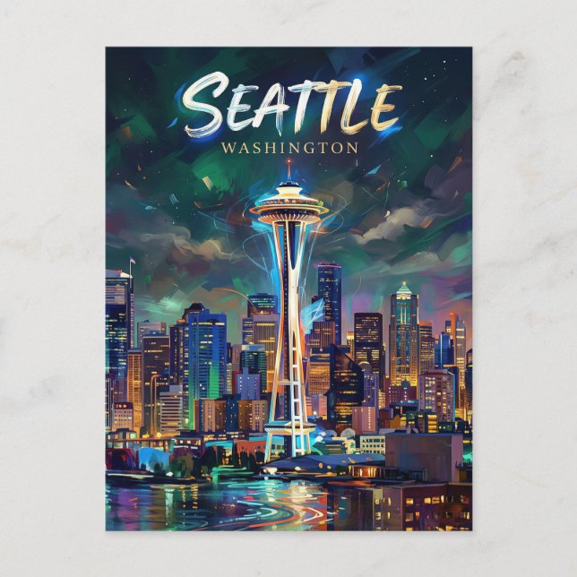 Carte Postale Space Needle USA (Devant)