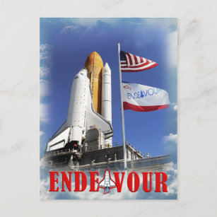 Carte Postale Space Shuttle Endeavor, Kennedy Space Center
