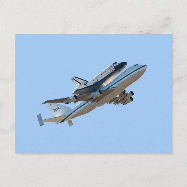 Carte Postale Space Shuttle Endeavour photo de vol final (Devant)