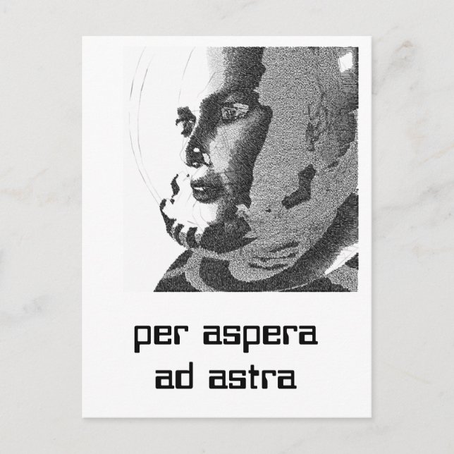 Carte Postale spacegirl (Devant)