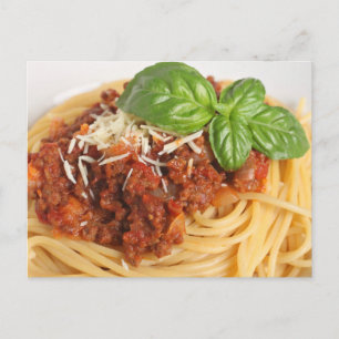 Carte Postale Spaghetti bolognais