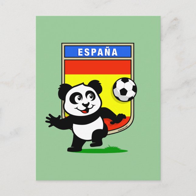 Carte Postale Spain Football Panda (Devant)