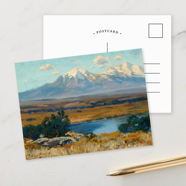 Carte Postale Spanish Peaks, CO | Charles Partridge Adams (Créateur téléchargé)