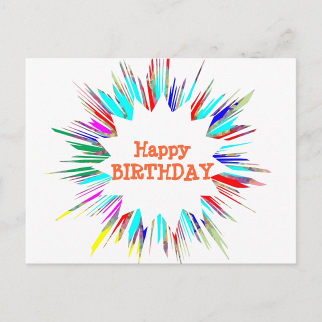 Carte Postale Sparkle Splash n Changer de police / votre propre  (Devant)